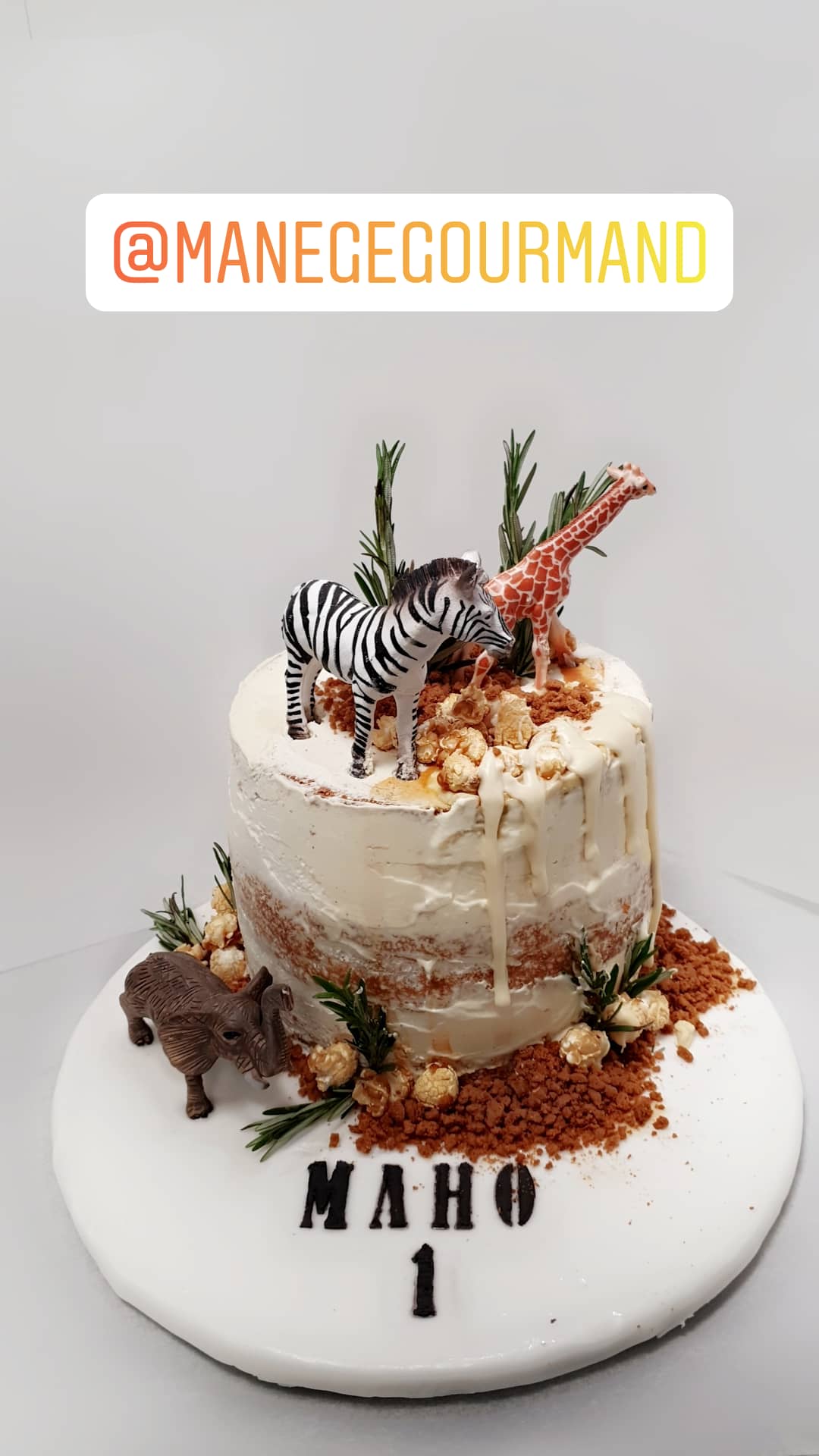 Gâteau d'anniversaire par Manège Gourmand
