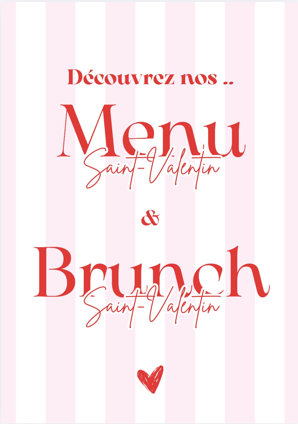 Menu Saint Valentin par Manège gourmand traiteur