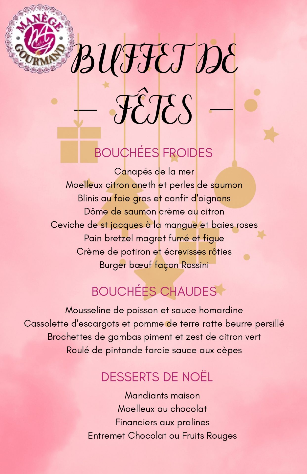 Buffet De Fêtes - Manège Gourmand Traiteur