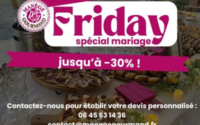 Black Friday : Profitez de -30% sur votre prestation de mariage.